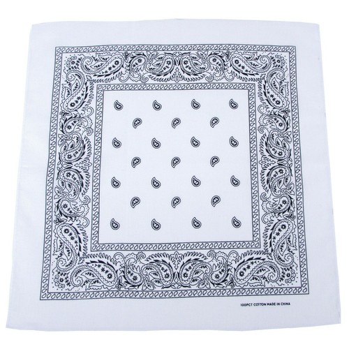Schwarz weiß bandana - bandana, halstuch