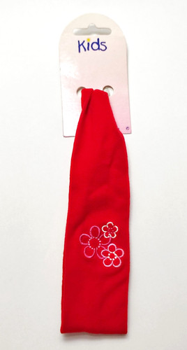 Kinder haarband blumen rot - kinder, -rot-
