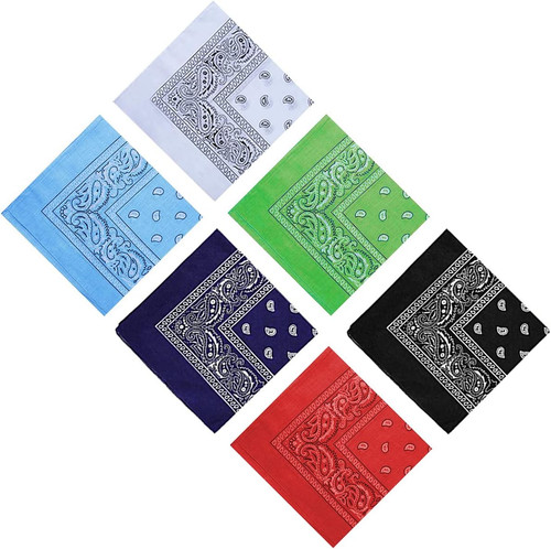 Baumwoll bandana tuch set 6er - tuch,